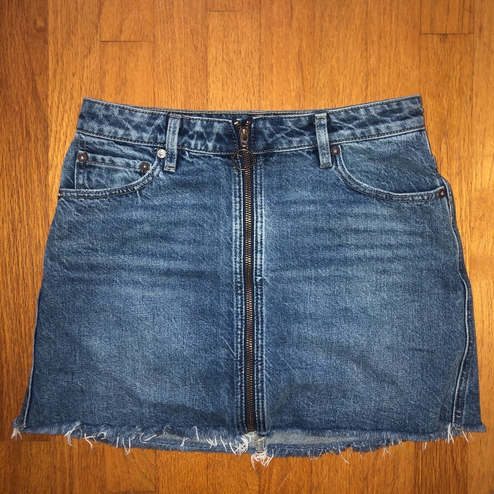 Free People Zip-It-Up Mini Skirt